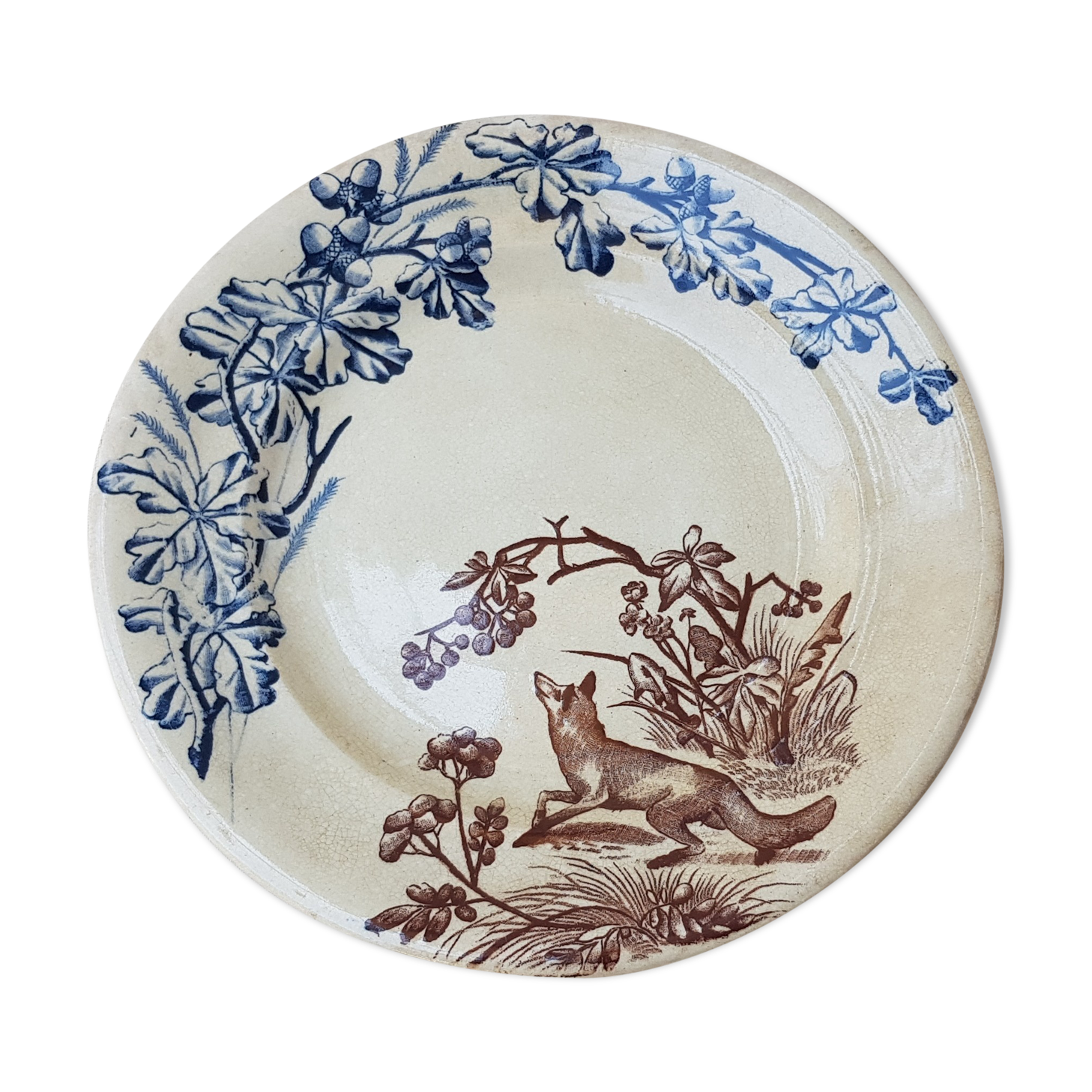 Assiette terre de fer "Chasse"