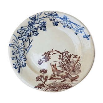 Assiette terre de fer "Chasse"