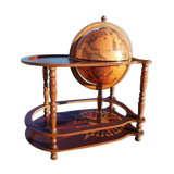 Coffee table bar world map