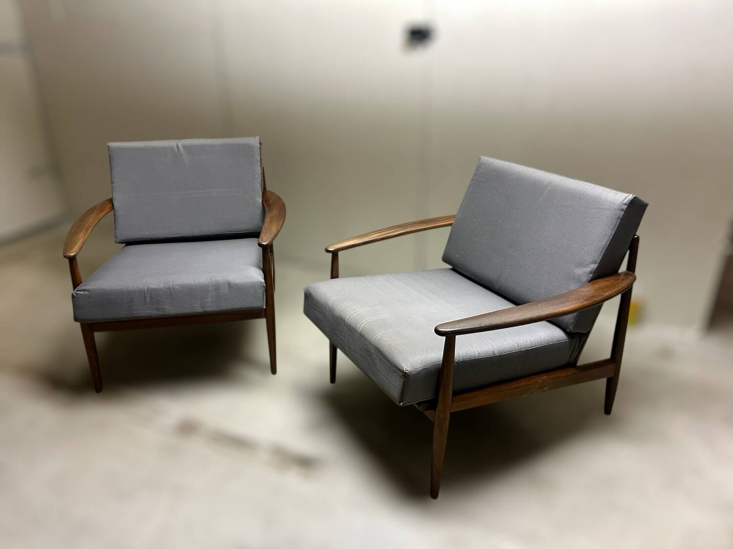Pair of Scandinavian armchairs by Grete Jalk