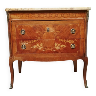 Commode de style transition en marquetterie