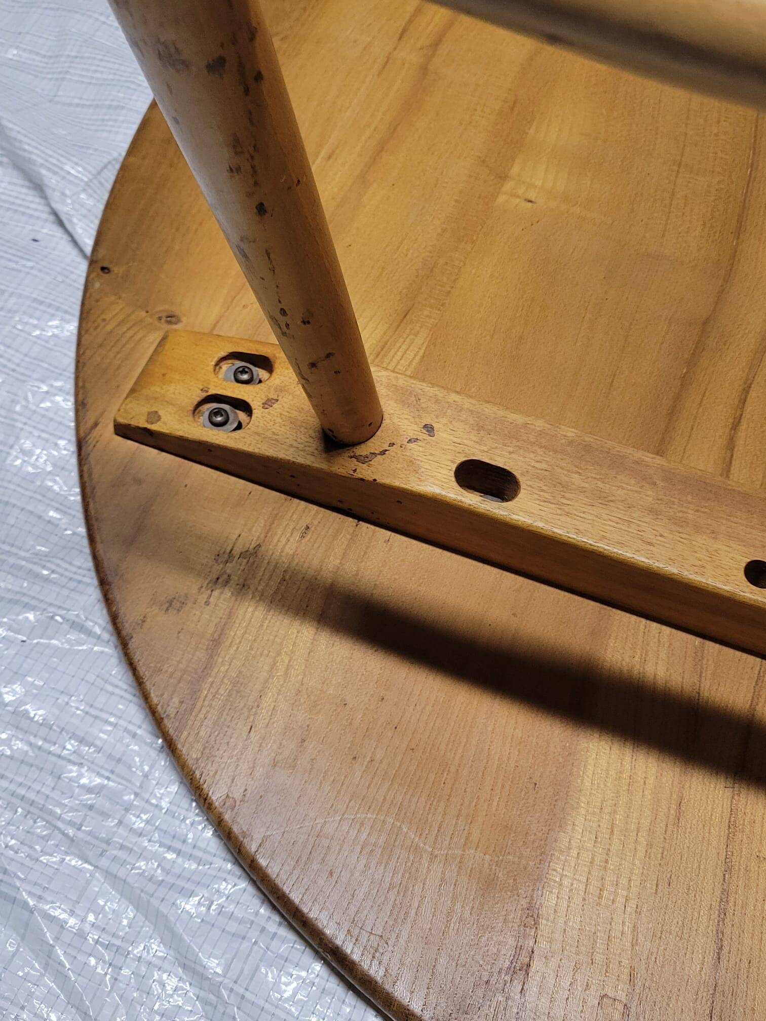 Oval wooden coffee table Ercol
