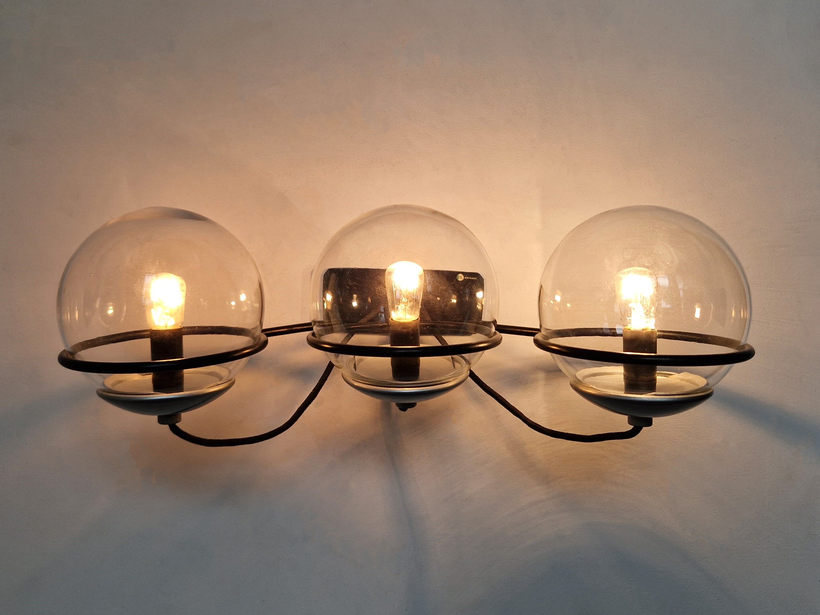 Model 237-3 wall lamp by Gino Sarfatti for Arteluce, Italy 1950's