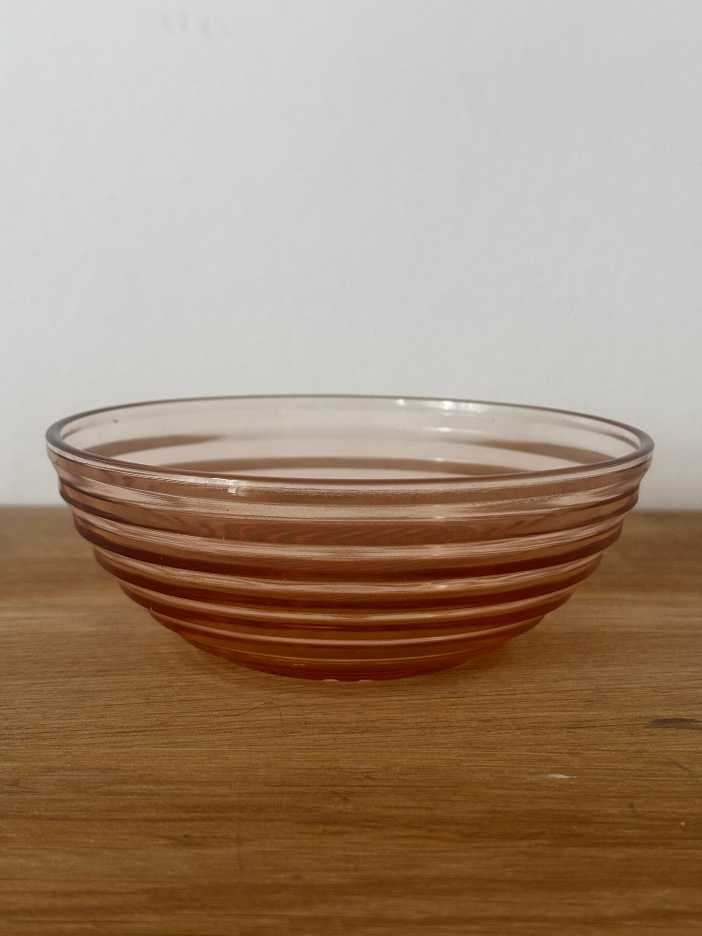 Sucrier en verre rose