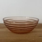 Sucrier en verre rose
