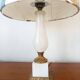 Alabaster and gilt bronze lamp