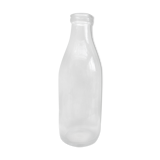 Bouteille à lait vintage en verre transparent