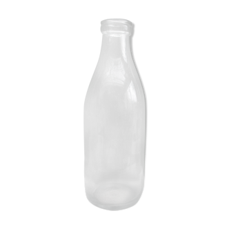 Bouteille à lait vintage en verre transparent