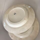 Two iron earth dishes