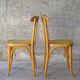 Lot of 2 chairs Fischel bistrot 1935 star seat