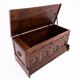 Baroque wooden chest from 1781.