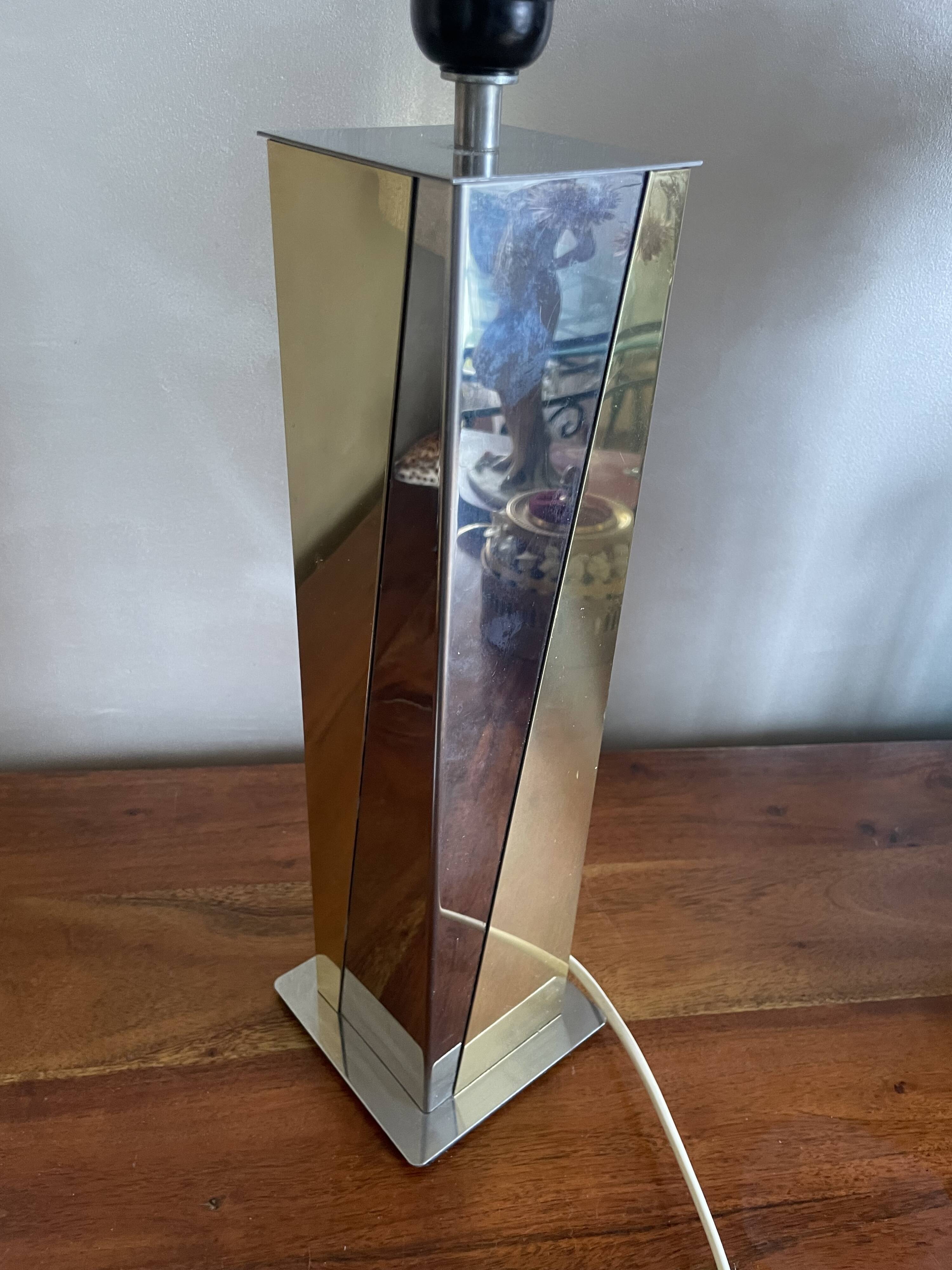 Silver gold designer lamp base