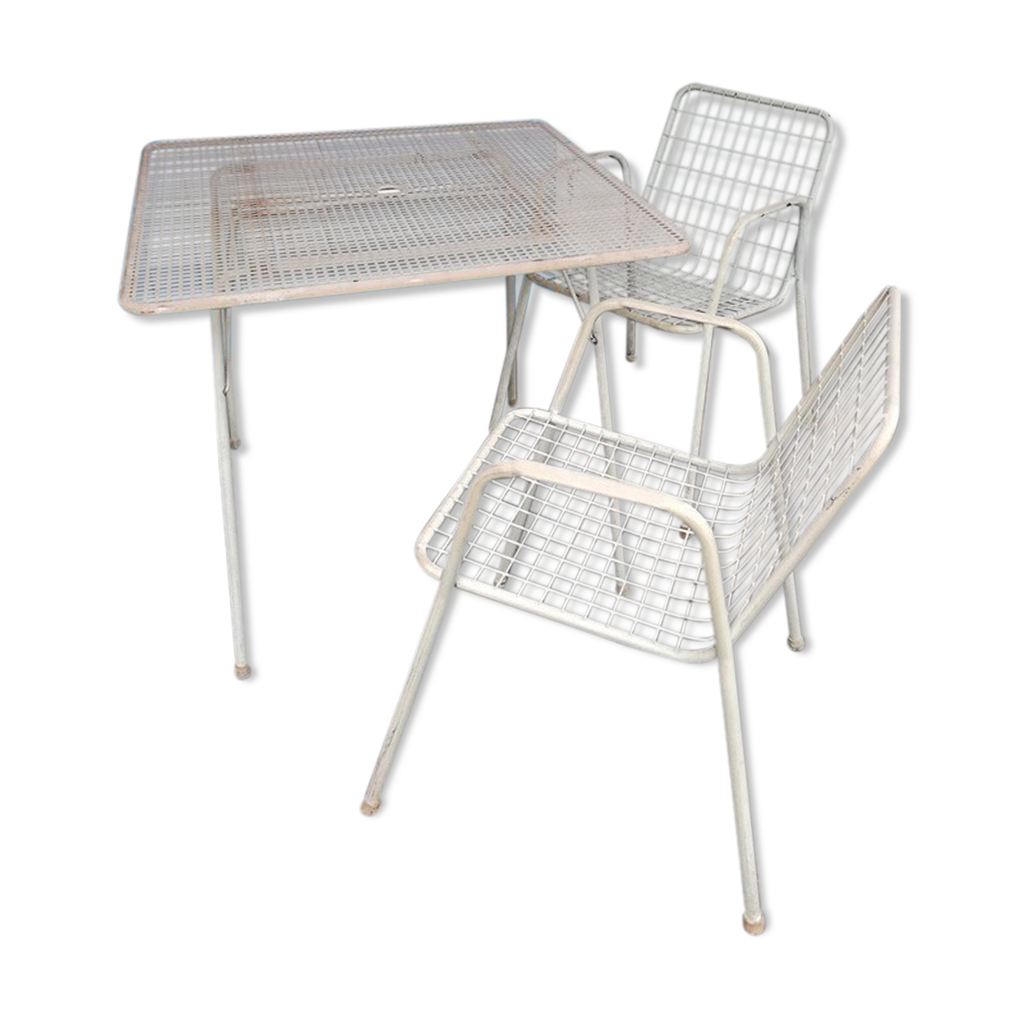 Set table and chairs EMU model Rio of the 1950s