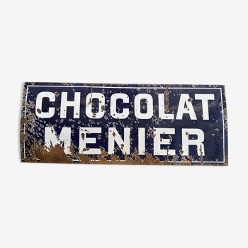 Plaque émaillée « Chocolat Menier »