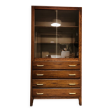 Vitrine commode bois année 70