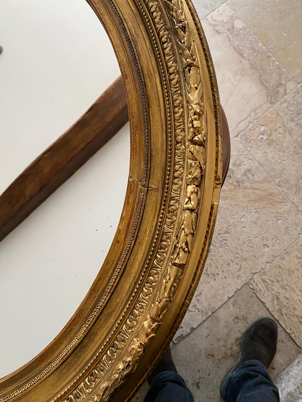 Miroir doré 70x81cm