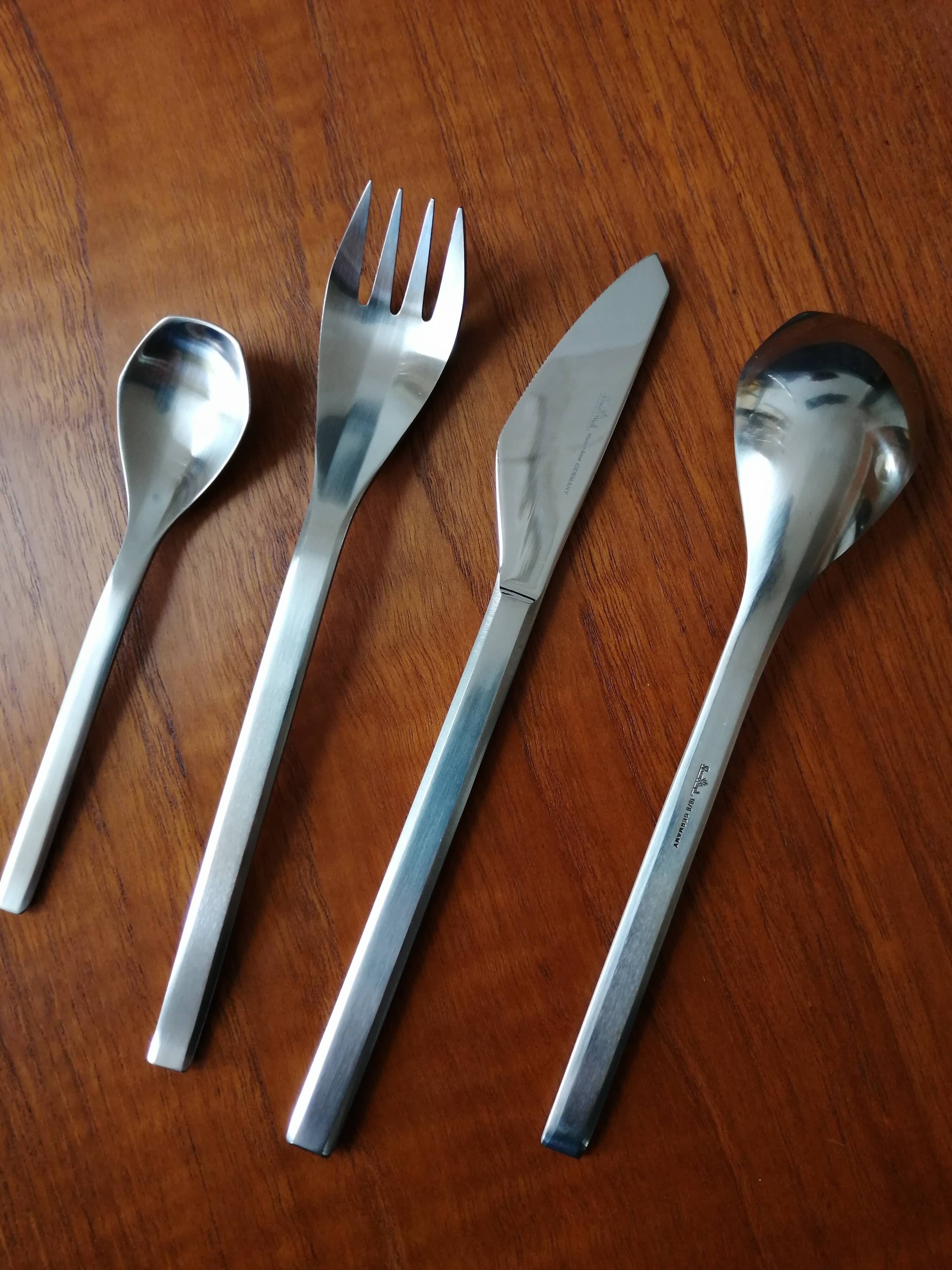 Kontur. Cutlery set 6 pers. Design Helmut Adler for Rosenthal 1954