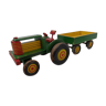 Tracteur jouet pour enfants en bois vintage