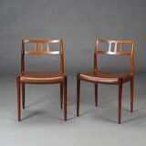 Set of 6 Chairs Dining Niels O. Møller rosewood
