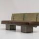 Sculptural Post-Modern Steel Sofa, France 1980s
