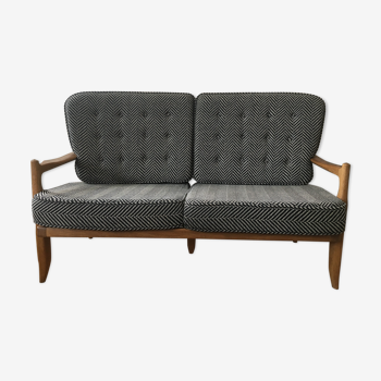 Sofa 2 seats Guillerme and Chambron 1960