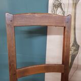 4 antique oak french chairs