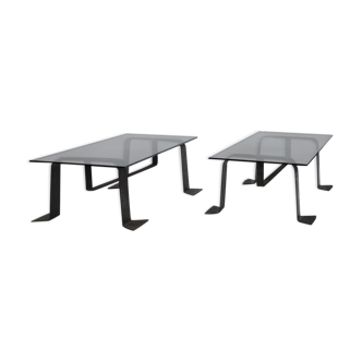 Paire de tables basses