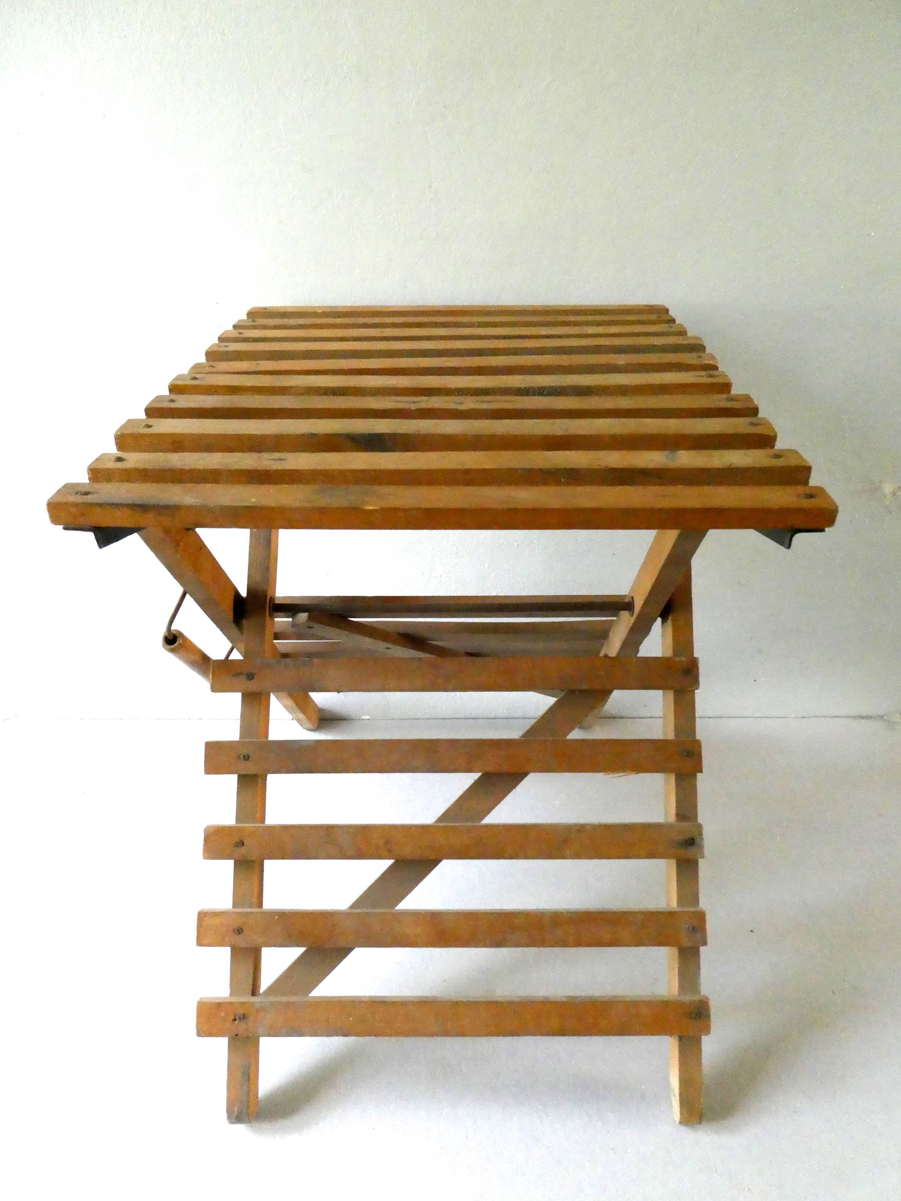 Folding wooden and metal, 1950s