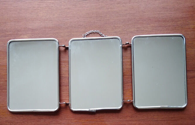 Mirror Barber triptych - 47.5 x 20 cm