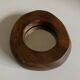 1970 brutalist mirror in elm by Richard Lecompte dlg A. Noll popular art