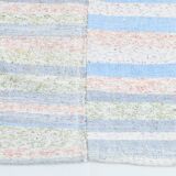 Light Blue & Off White Striped Kilim Rug, 230x310Cm