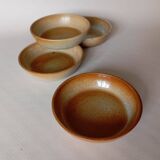 4 Montgolfier stoneware calotte plates