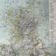 Carte ancienne Îles Britanniques 54x37cm