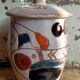 Ceramic pot by Marie-Christine Treinen Vallauris 1950s