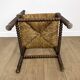 Old wooden ball fireside chair