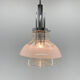 1960's Murano glass & chrome pendantby Mazzega, Italy