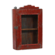 Vintage Red Wall Showcase Old Teck Patina and Piece of Origin India