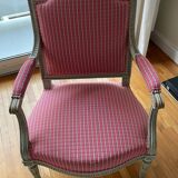 Paire de fauteuils Louis Philippe rose