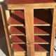 TV unit / storage unit in walnut and tadelakt
