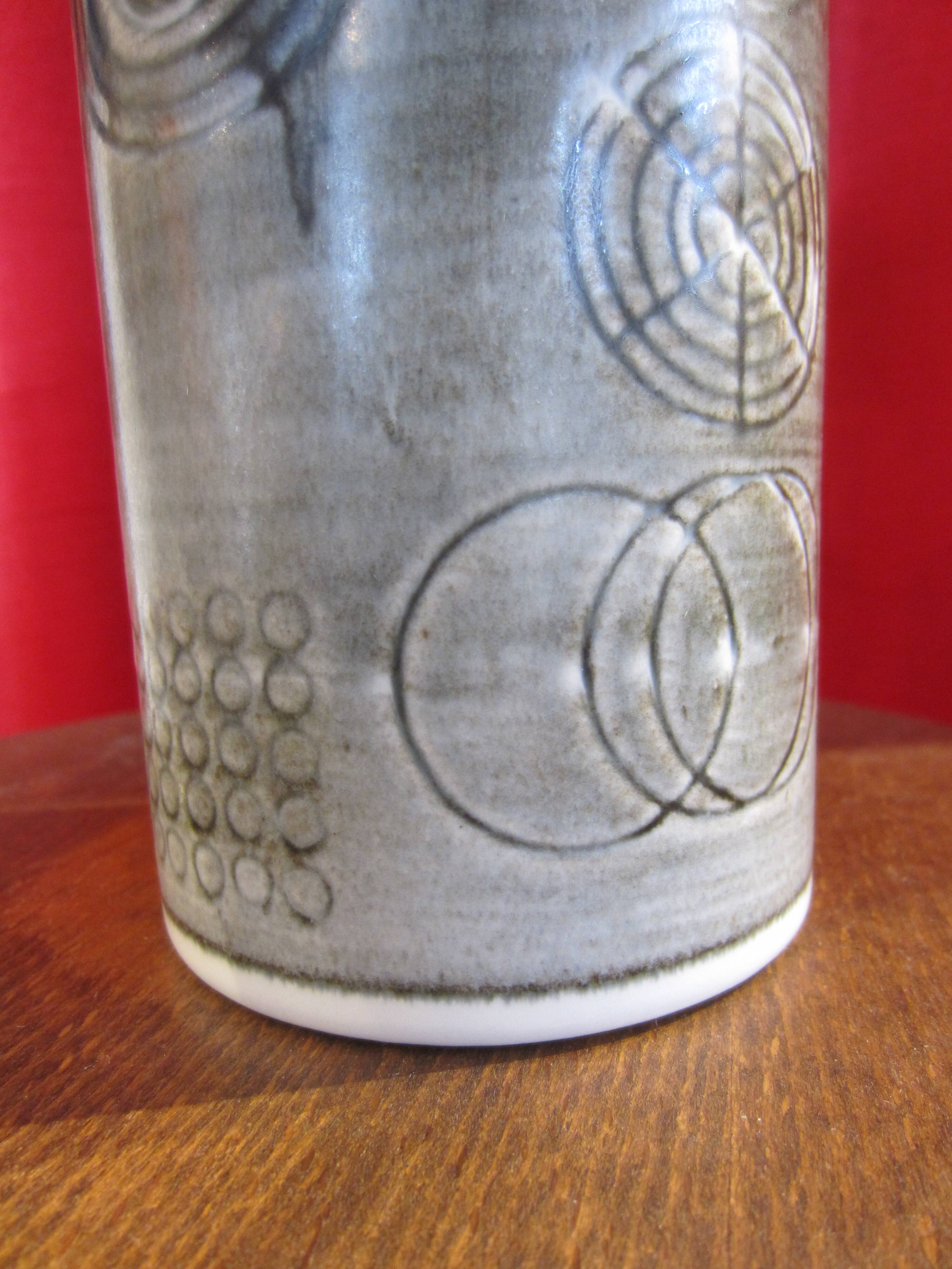 Scandinavian ceramic vase Sarek by Olle Alberius for Rörstrand Sweden