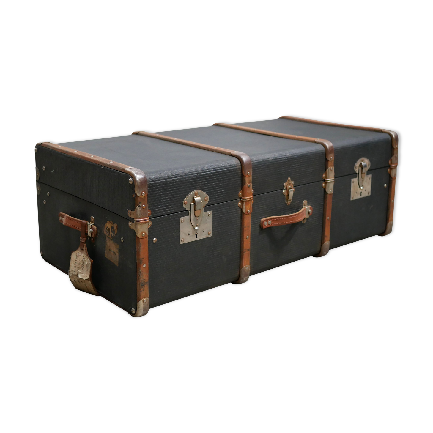 Vintage suitcase storage trunk