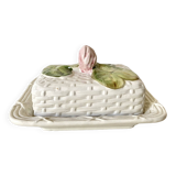 Slush butter dish, water lily