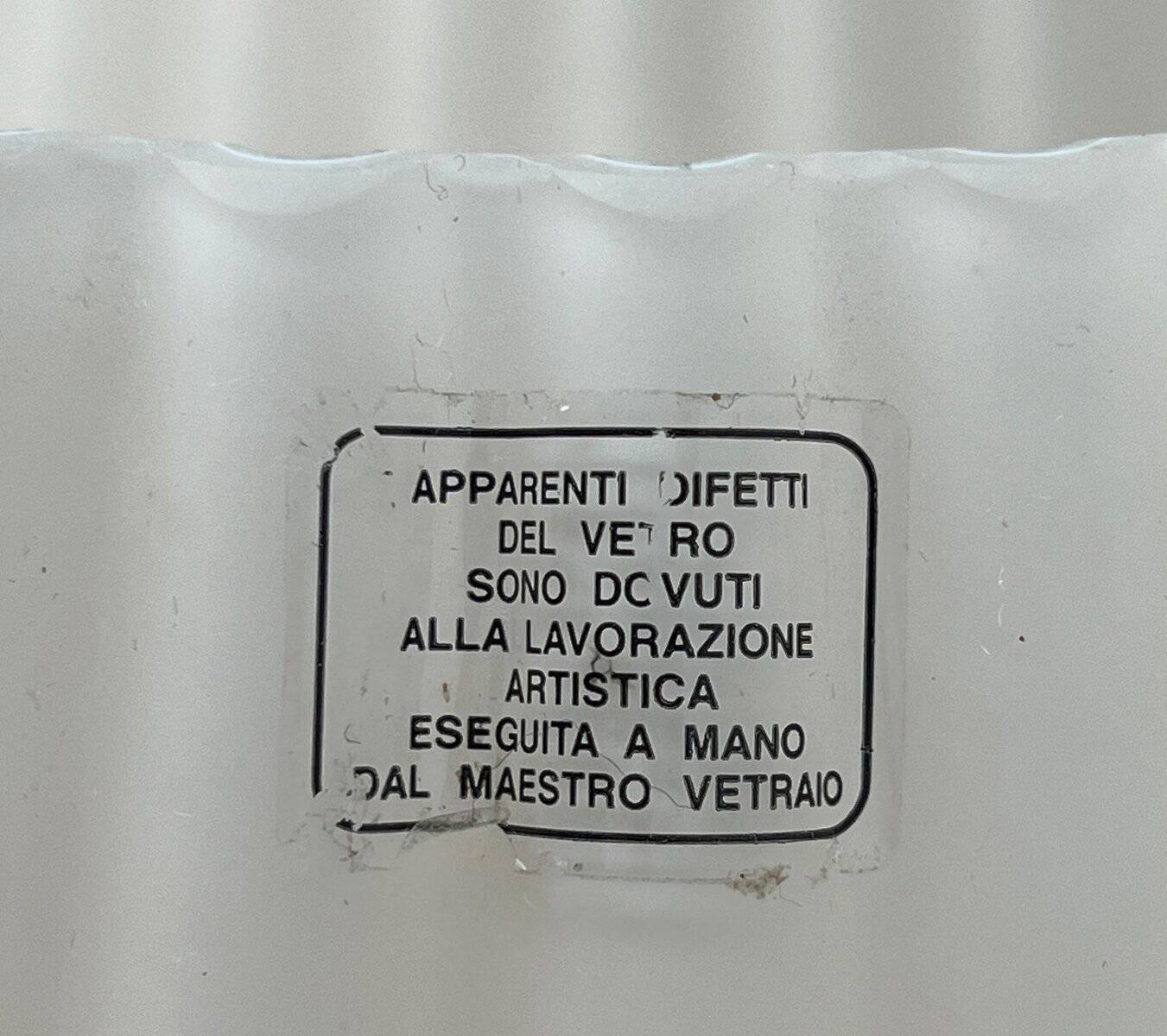 Lampadaire Vintage en Verre de Murano Italien, Années 1970