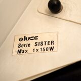 Modern Sister floor lamp in metal and plastic by Dalisi for Oluce, Italy, 1990s.