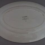 Oval service dish in earthenware Sarreguemines model Cannes