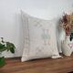 Coussin berbère en soie de cactus blanche