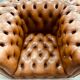 Fauteuil chesterfield en cuir une place xl