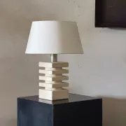 French stone ceramic lamp
