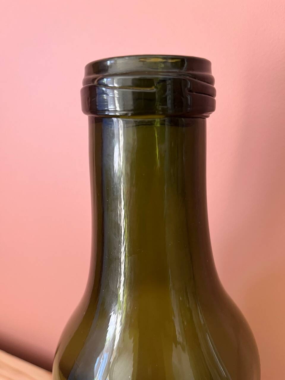 Antique bottle made of thick glass