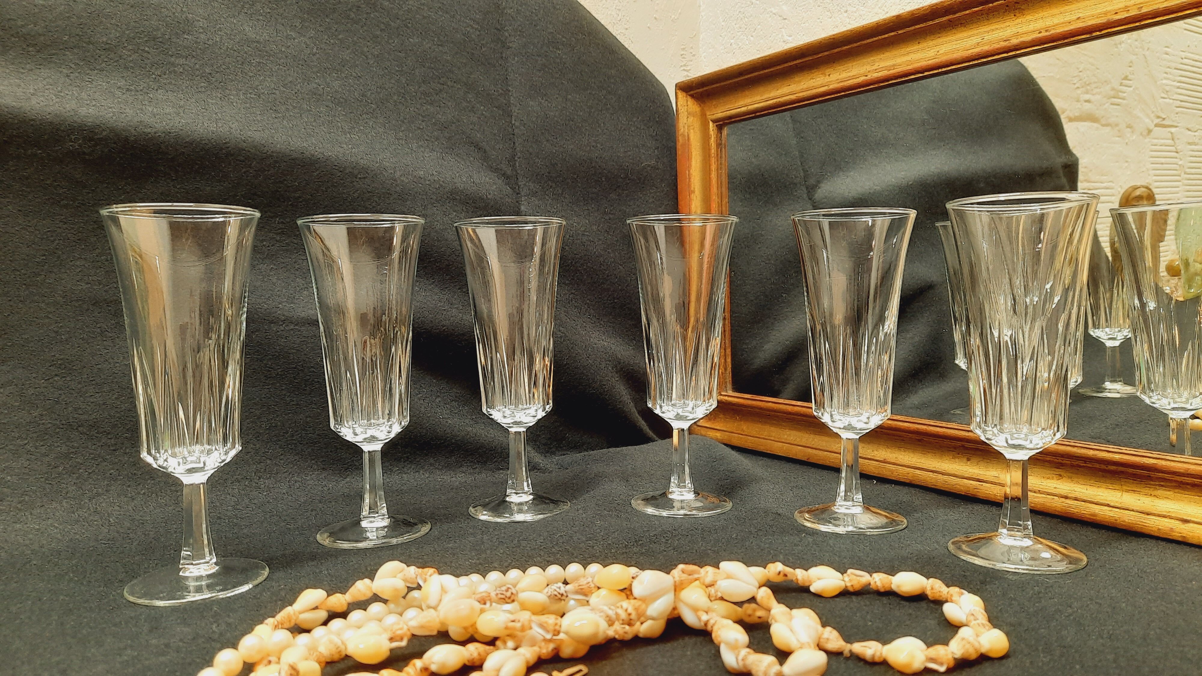 Set 6 champagne flutes